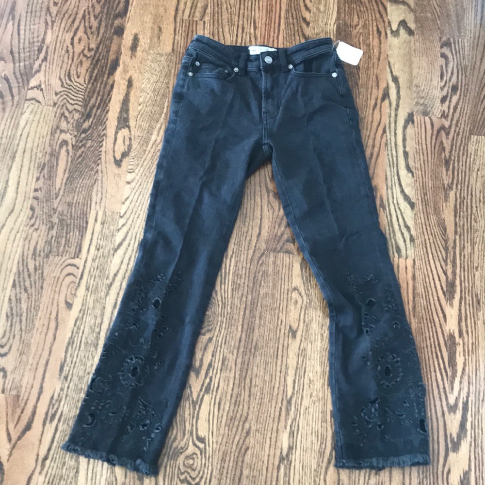 Free people black denim